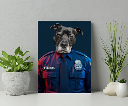 The Pawlice Officer Purrsonalized Portrait
