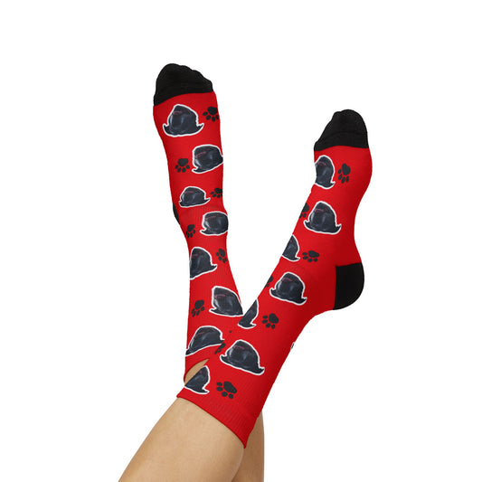 I Can't Get Up Right Now - Custom DOG Face Socks
