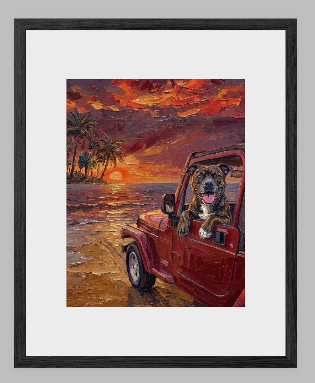 Tropical Sunset Beach Cruiser – Custom Breed