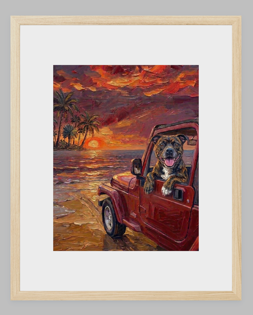 Tropical Sunset Beach Cruiser – Custom Breed