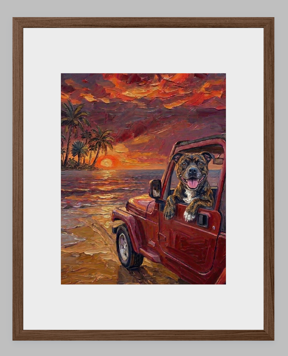 Tropical Sunset Beach Cruiser – Custom Breed