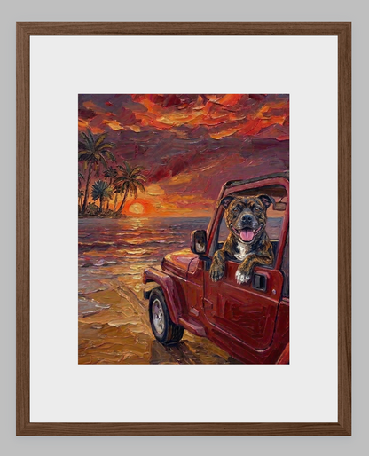 Tropical Sunset Beach Cruiser – Custom Breed