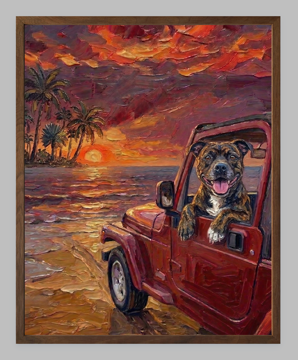 Tropical Sunset Beach Cruiser – Custom Breed