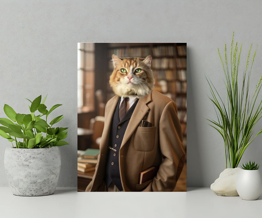The Pawfessor Purrsonalized Portrait