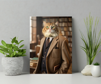 The Pawfessor Purrsonalized Portrait