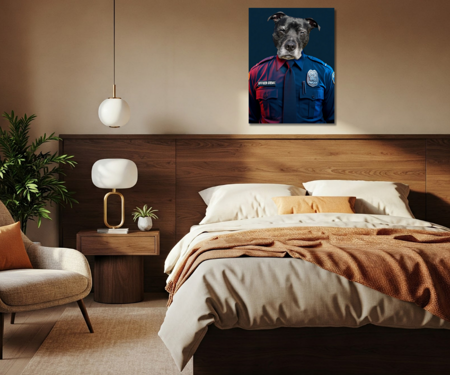 The Pawlice Officer Purrsonalized Portrait