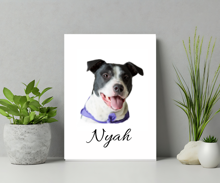 Modern Digital Pet Painting – Custom Canvas Art