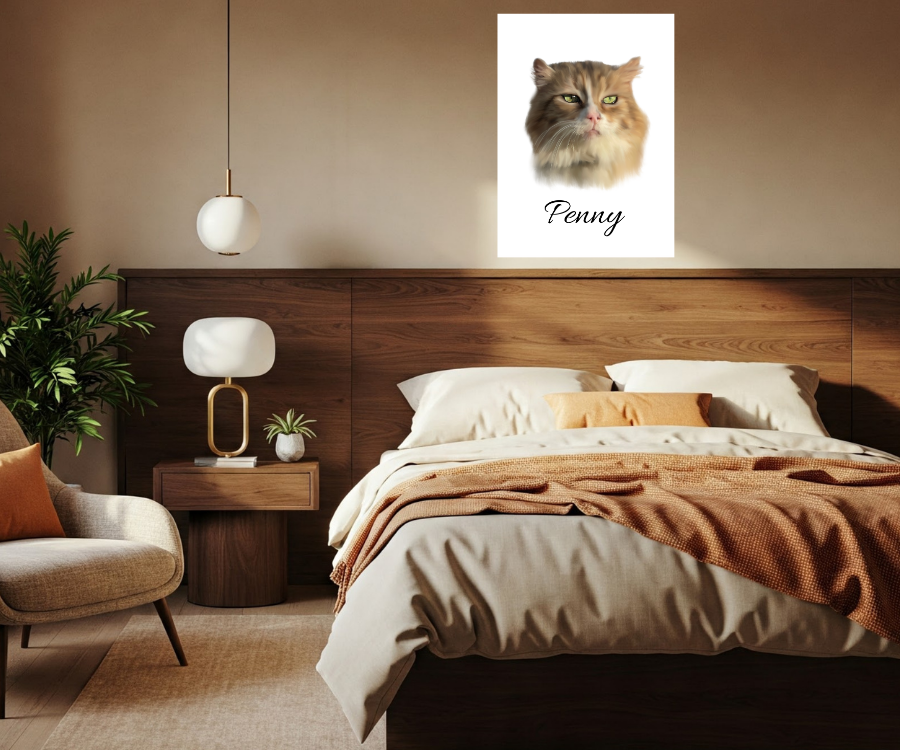 Modern Digital Pet Painting – Custom Canvas Art