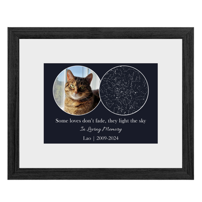 Memorial Custom Star Map with Photo