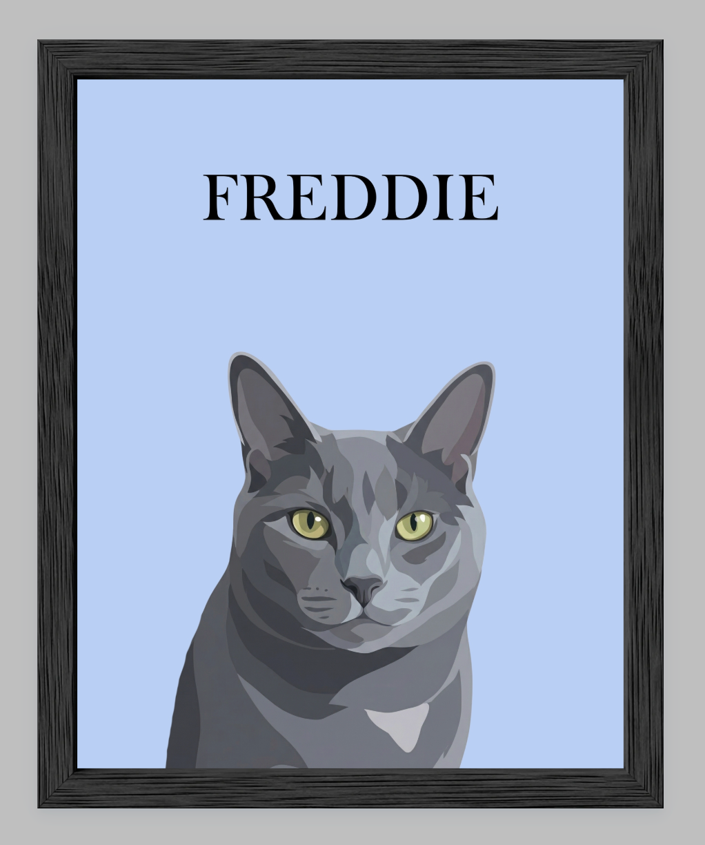 Modern Digital Pet Portrait