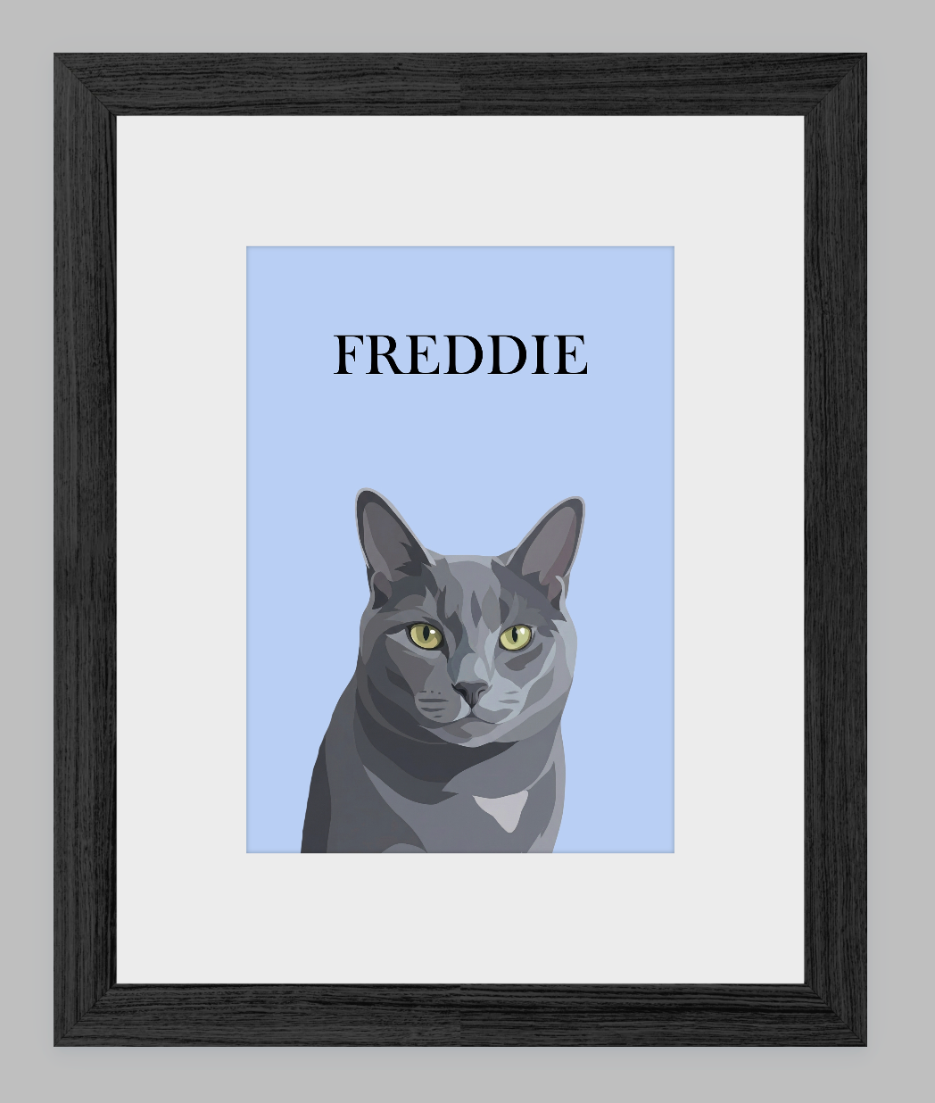 Modern Digital Pet Portrait