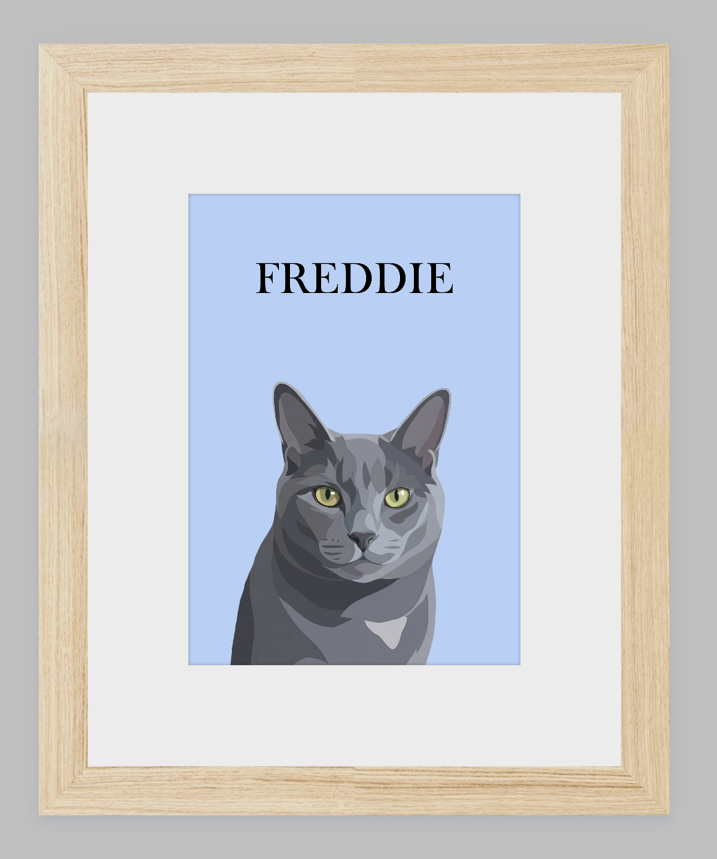 Modern Digital Pet Portrait