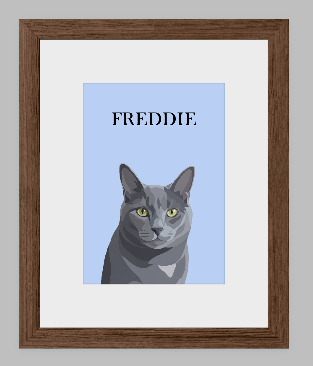 Modern Digital Pet Portrait