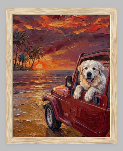 Tropical Sunset Beach Cruiser – Custom Breed