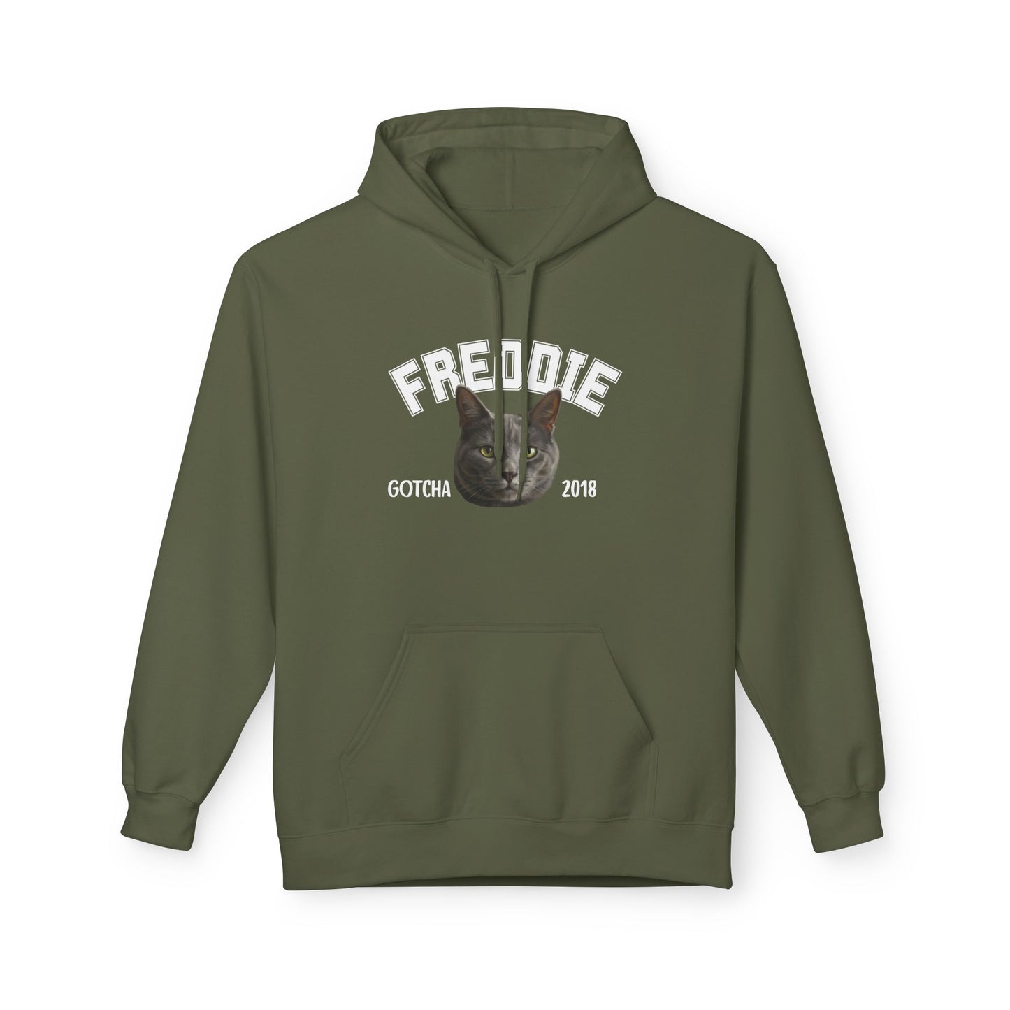 Custom Gotcha Day (Digital Painting Style) Rescue Pet Hoodie
