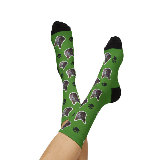 I Can't Get Up Right Now - Custom CAT Face Socks