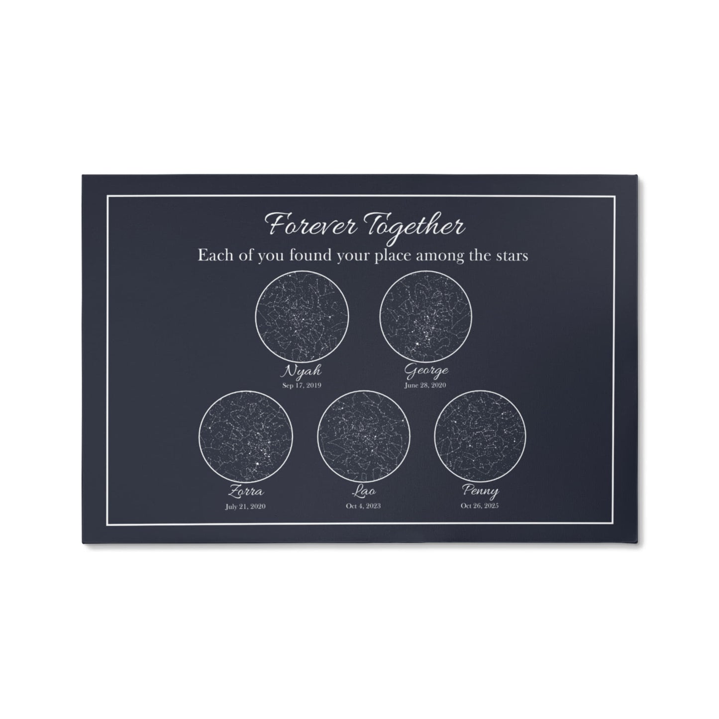 Together Forever - Custom Memorial Star Map