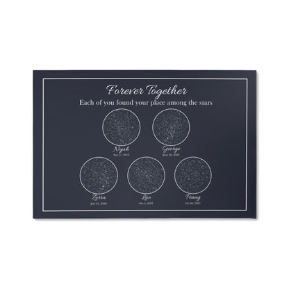 Together Forever - Custom Memorial Star Map