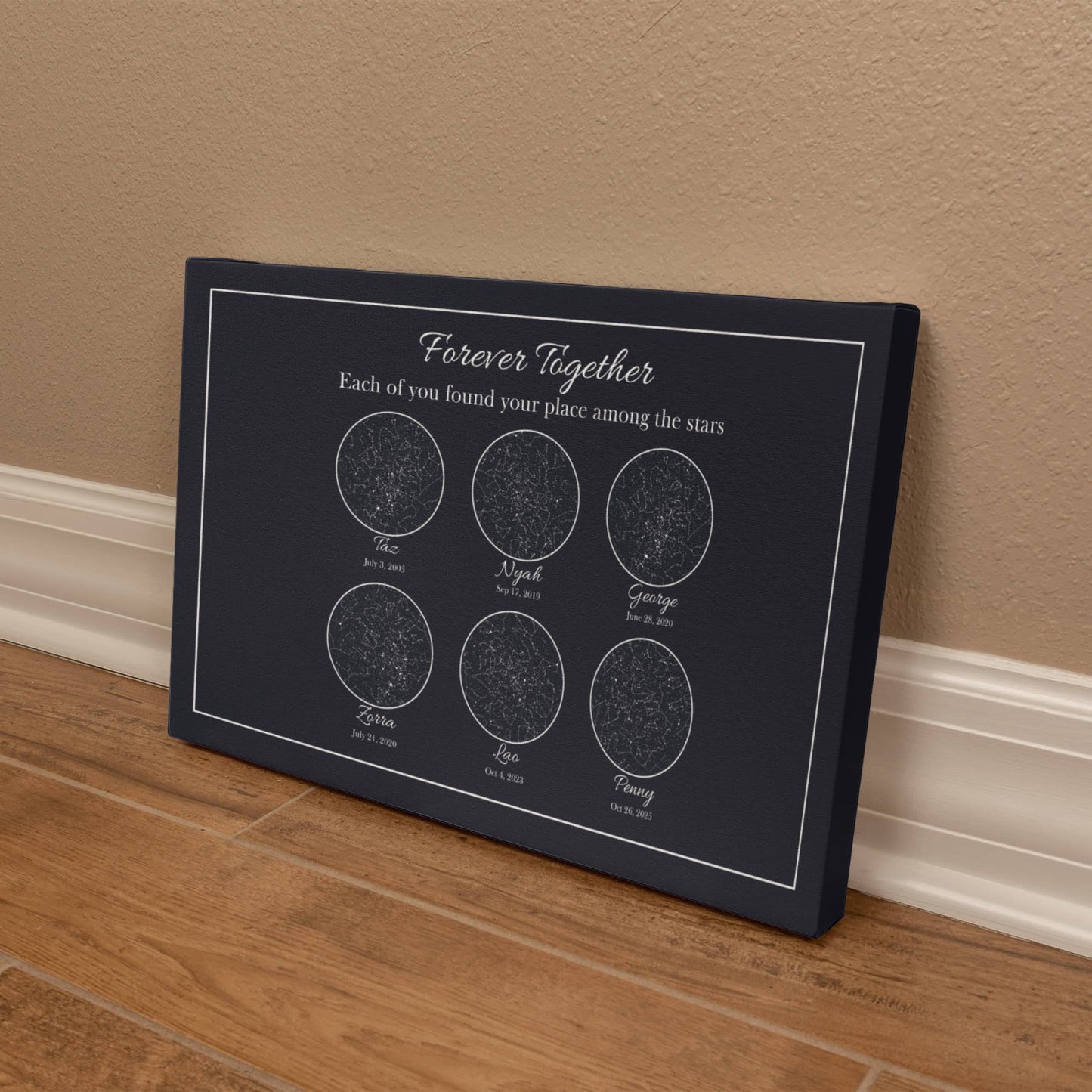 Together Forever - Custom Memorial Star Map