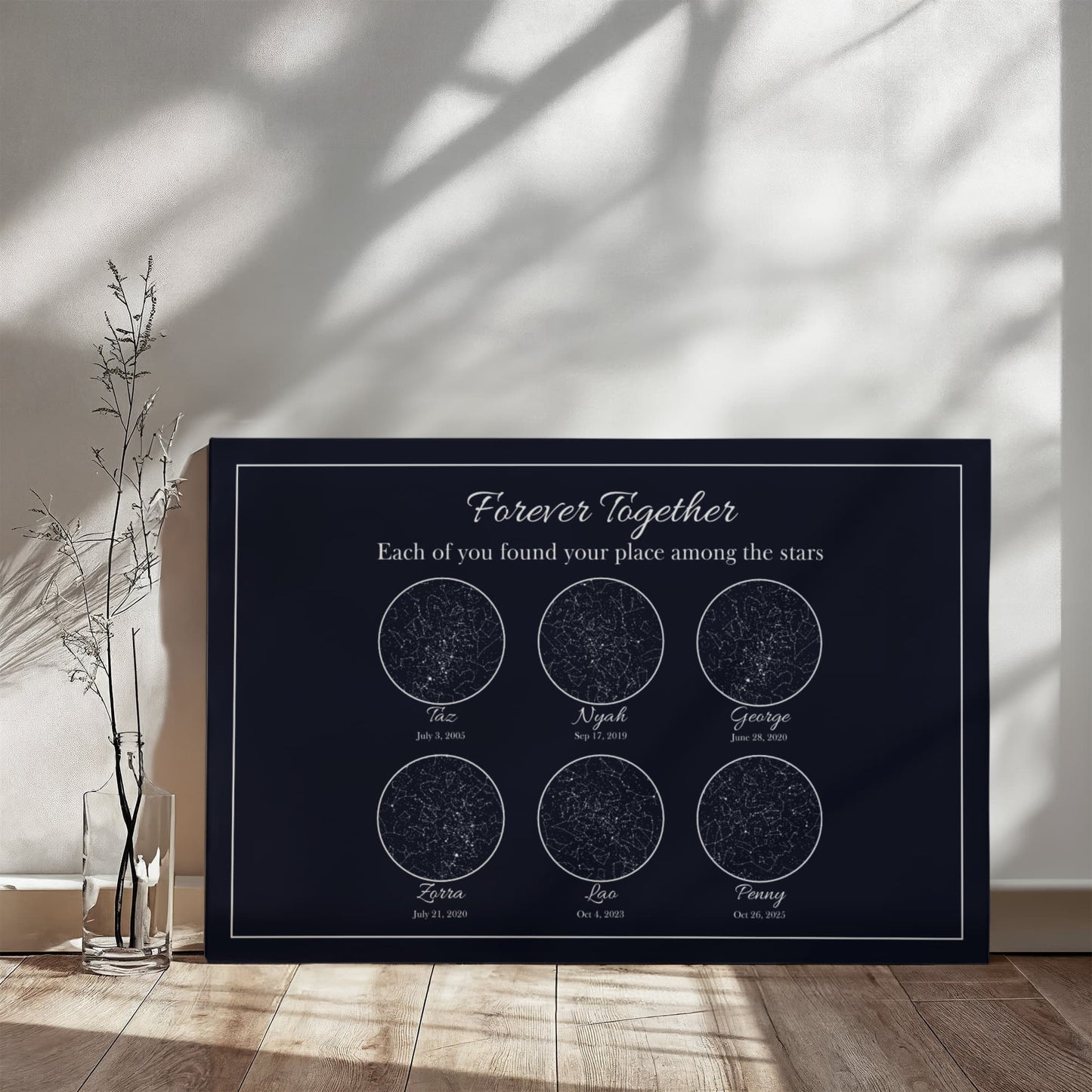 Together Forever - Custom Memorial Star Map
