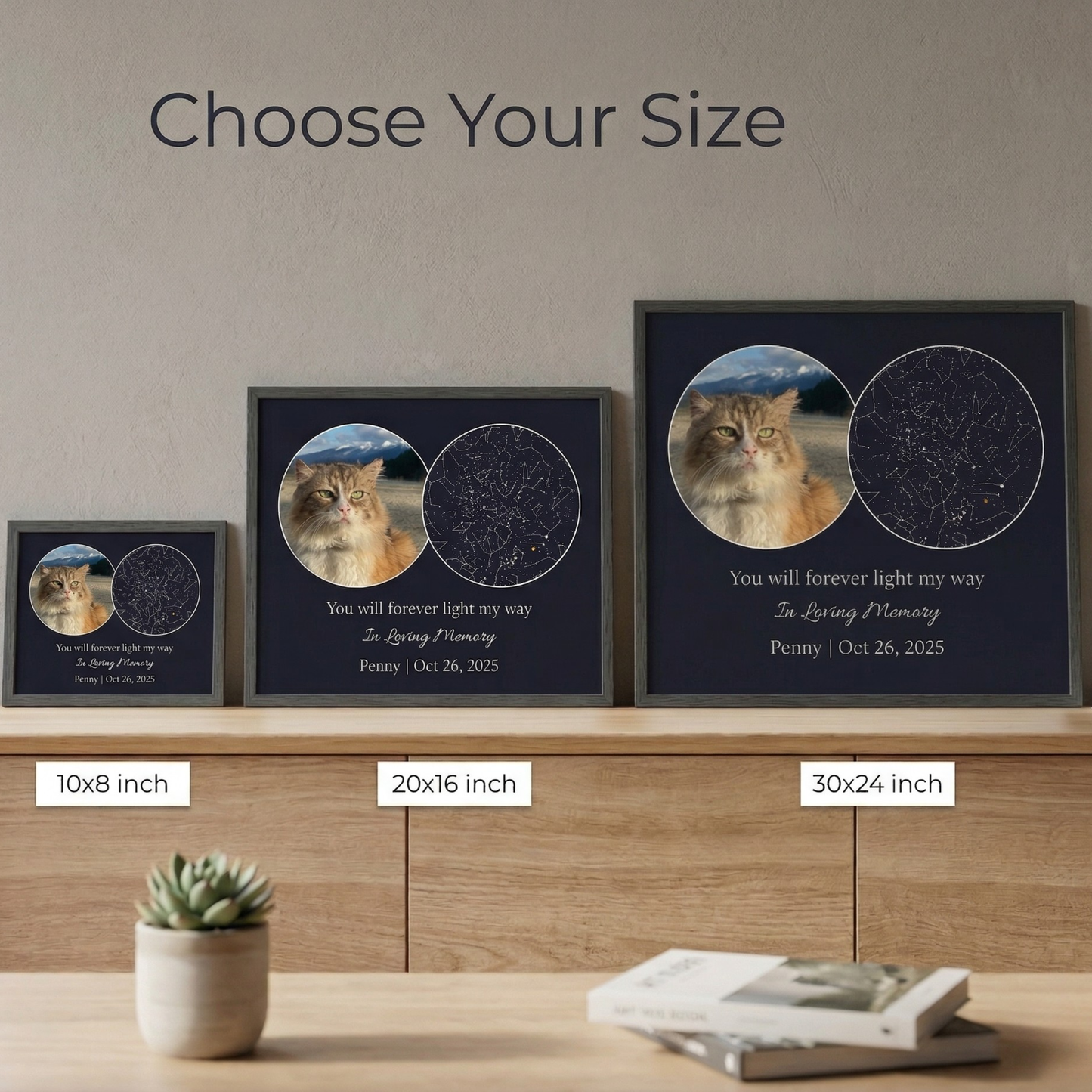 Memorial Custom Star Map with Photo