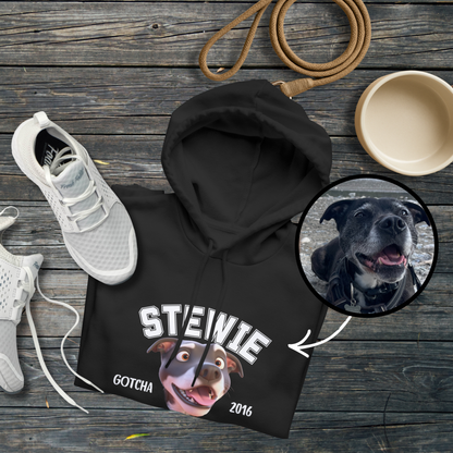 Custom Gotcha Day (Cartoon Style) Rescue Pet Hoodie