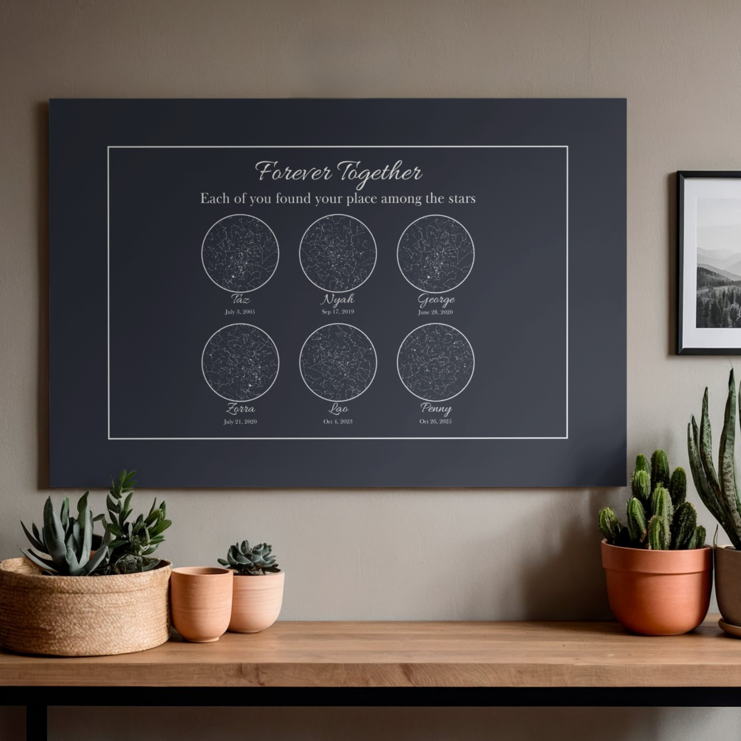 Together Forever - Custom Memorial Star Map